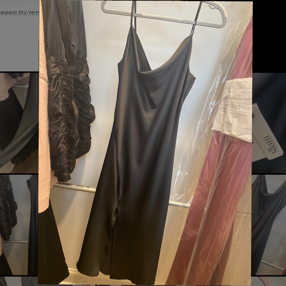 Black Calf-Length Dress